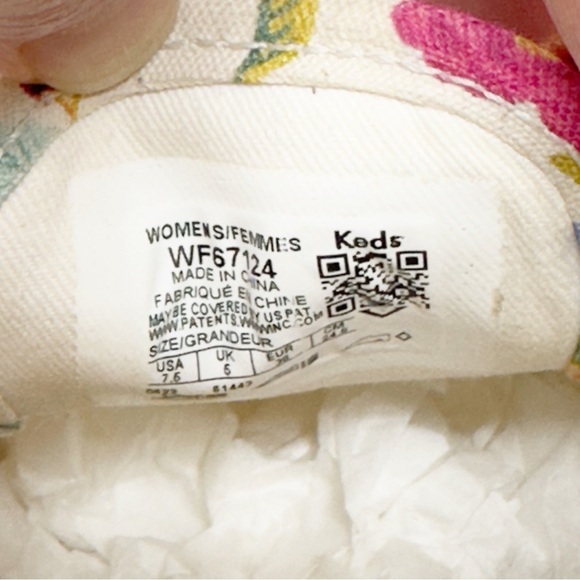 Keds Rifle Paper Co Floral Canvas Sneakers - Picture 9 of 9